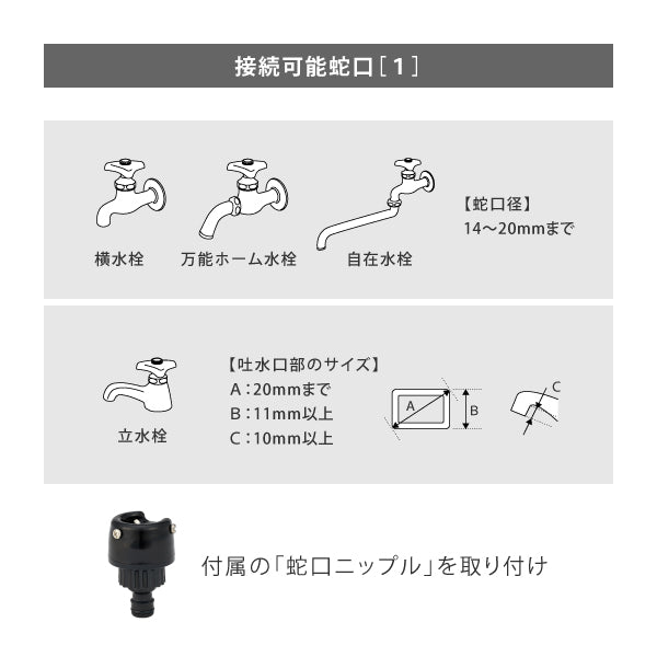 Royal Gardener's Club コンパクトガーデンリールII 10m グリーン