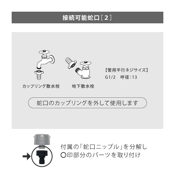 Royal Gardener's Club コンパクトガーデンリールII 30m グリーン