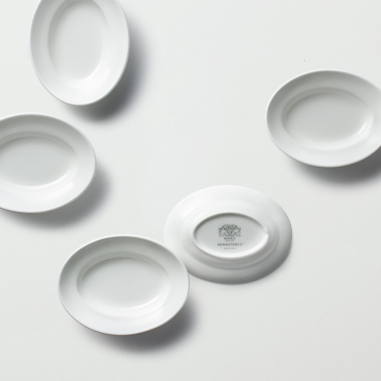 REMASTERED(リマスタード) オーバルプレート 13 | Lost and Found プレート・ボウル 食器 プレート(9~13cm) ニッコーの白い器 ファインボーンチャイナ 日本製陶磁器お皿