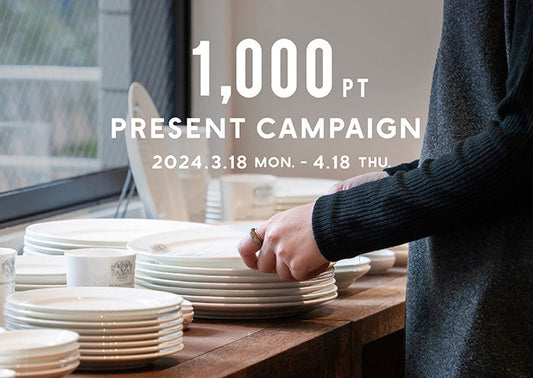 アンケートに答えて新規会員登録＆オンラインストアから購入で先着100名さまに1,000ポイントプレゼントキャンペーン！