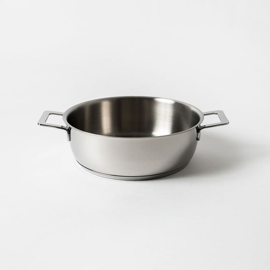 ALESSI Pots&Pans ローキャセロール with two handles 24cm AJM 102/24