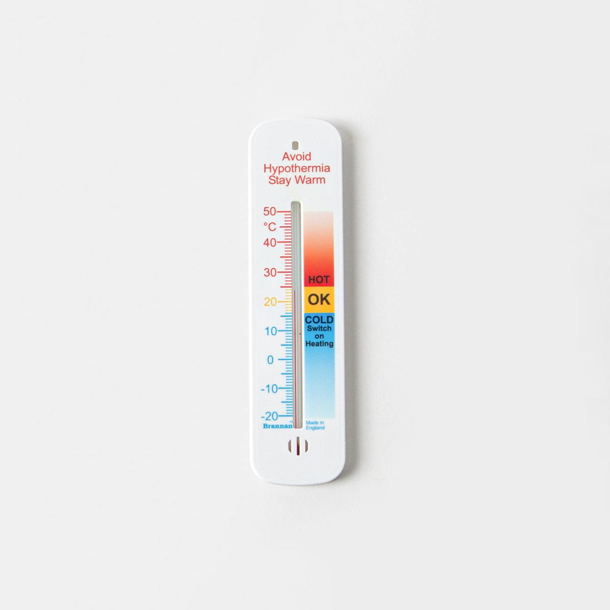 Brannan PLASTIC WALL THERMOMETER 155mm COMFORT