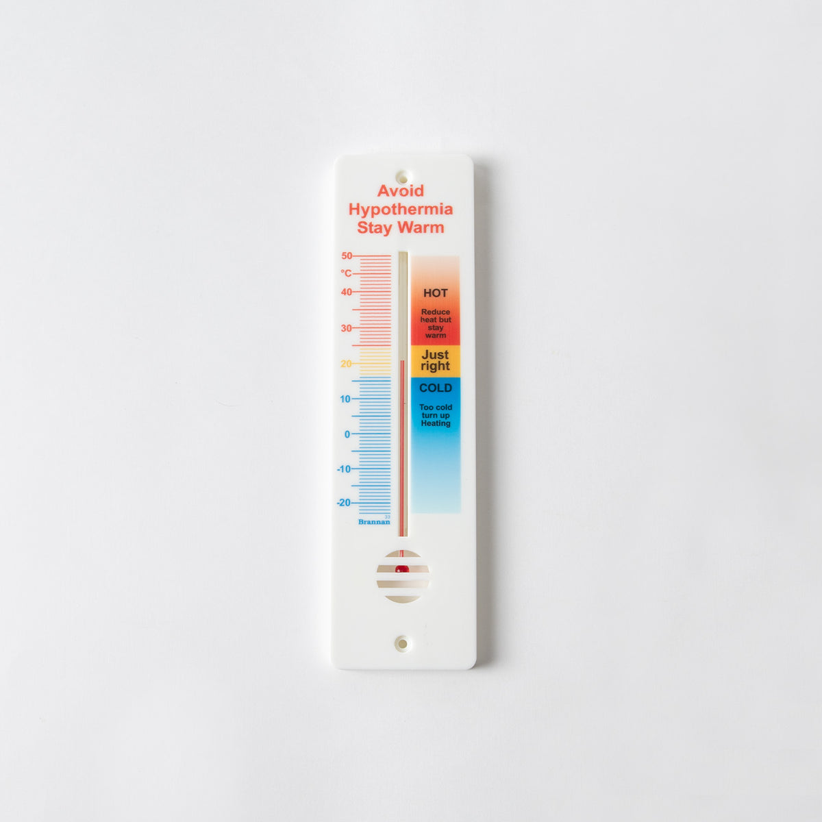 Brannan PLASTIC WALL THERMOMETER 255mm COMFORT