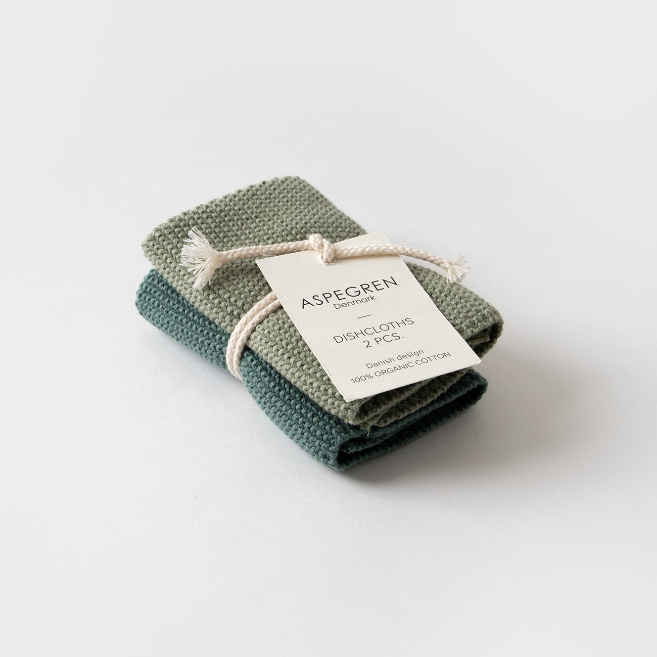 ASPEGREN Denmark ディッシュクロス 2set Solid Mint
