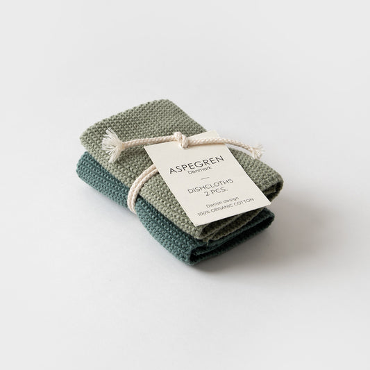 ASPEGREN Denmark ディッシュクロス 2set Solid Mint