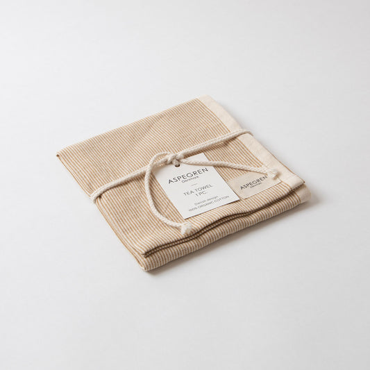 ASPEGREN Denmark ティータオル Pinstripe Goldenspice