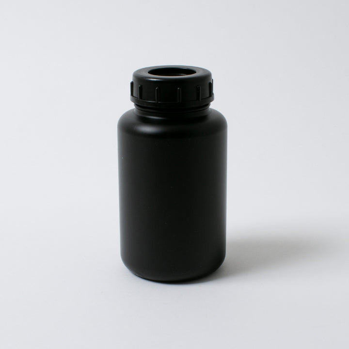 瑞穂化成工業 広口びん 黒色 PE 500mL