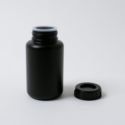 瑞穂化成工業 広口びん 黒色 PE 500mL