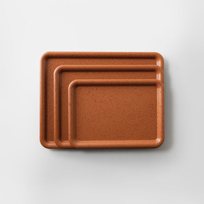 SEKISAKA B4 Tray Dark Orange(Brown non-slip)