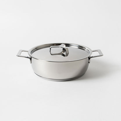 ALESSI Pots&Pans ローキャセロール with two handles 24cm AJM 102/24
