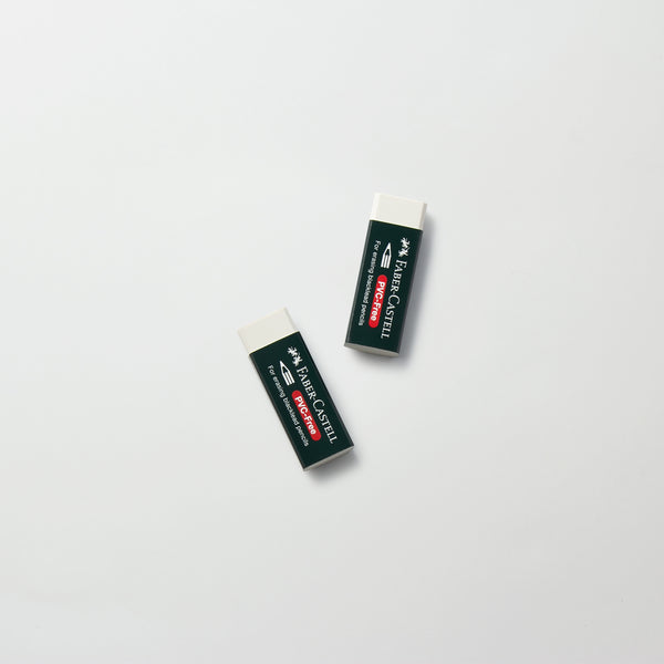 FABER CASTELL プラスチックイレーサー 緑紙スリーブ