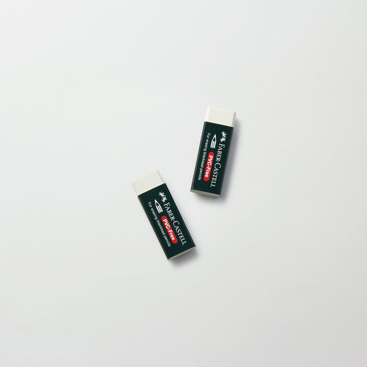 FABER CASTELL プラスチックイレーサー 緑紙スリーブ