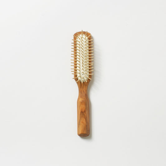 REDECKER ウッドピンブラシ オリーブ ストレートスクエア型