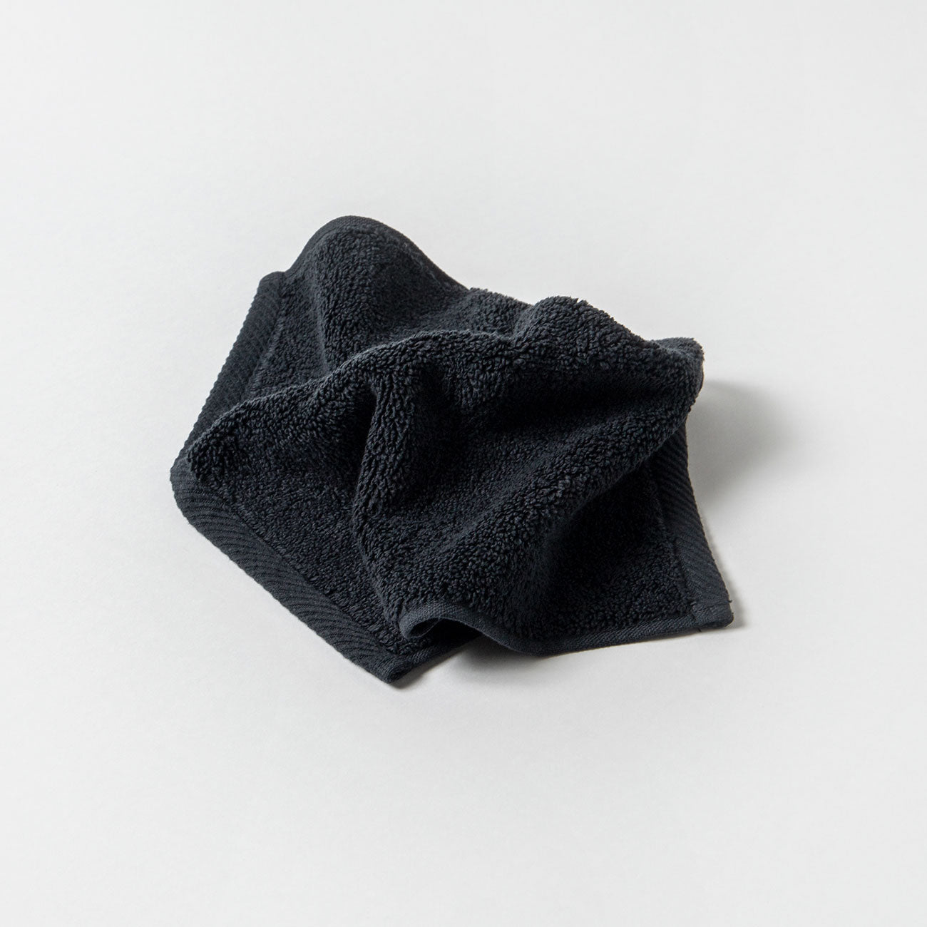 Micro Cotton(マイクロコットン) ハンドタオル ブラック タオル 日用品