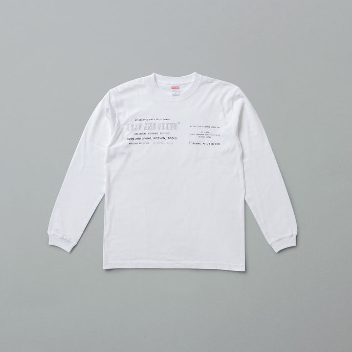 LOST AND FOUND ORIGINAL LONG T-SHIRT L(WHITE)